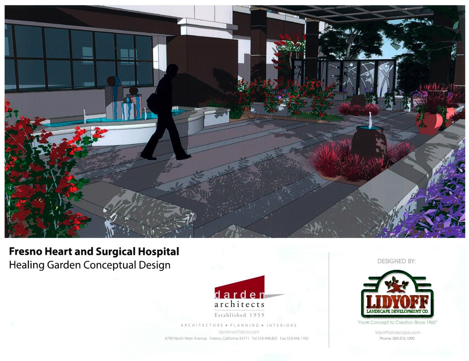 Heart And Surgical Healing Garden Conceptual Design in Fresno CA