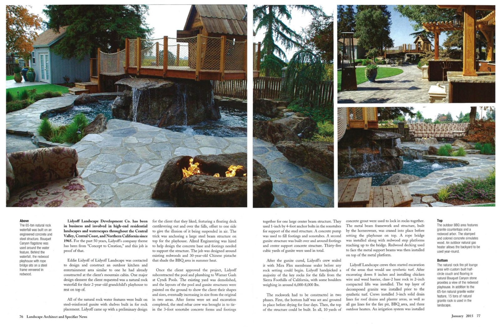 Landscape Architect Magazine Lidyoff Rock House Article Feature